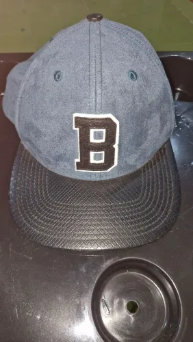 Boné Aba Reta Snapback Azul Letra B