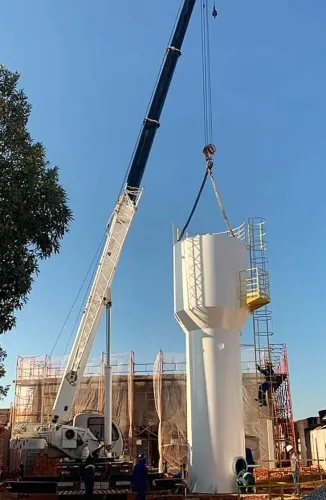 Reservatório de Aço Tipo Taça e Acoplado, Tubular sob Medida Fabricação na Bahia