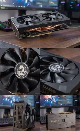 Placa de Vídeo Soyo RX 5700 XT 8GB GDDR6 - Perfeito Estado (Roda Tudo)