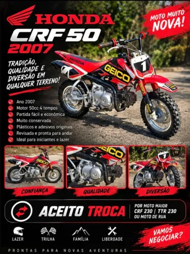 Vendo ou troco honda crf 50
