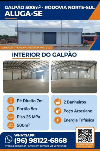 Galpão Disponível na Norte Sul