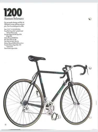 Bicicleta TREK 1200 ano 1992