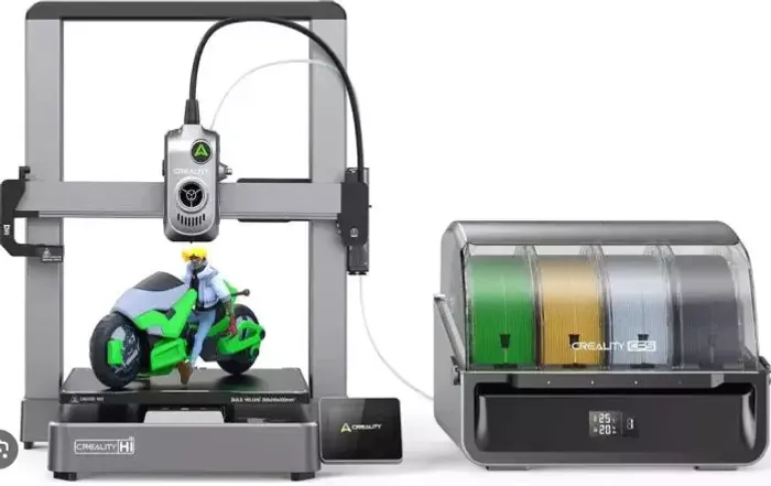 Impressora 3D Creality Hi Combo com CFS imprime colorido