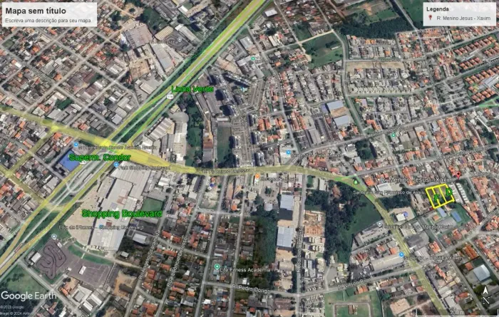 TERRENO EM UMA DAS MELHORES LOCALIZAÇÕES DO XAXIM, PROXIMO À LINHA VERDE