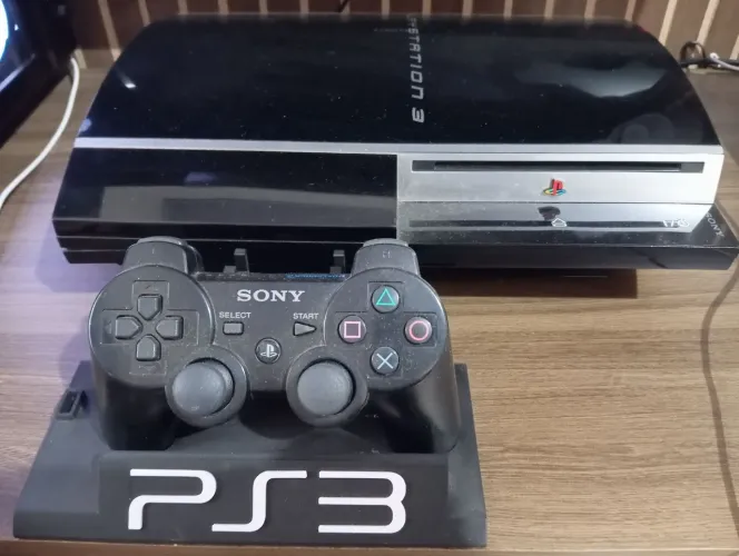 Ps3 fat com controle original e jogo de brinde(faço Olxpay)