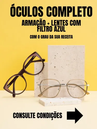 Armação Óculos + Lente com Grau