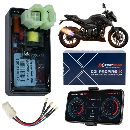 Cdi universal bluetooth moto carburada profire x com pipocos