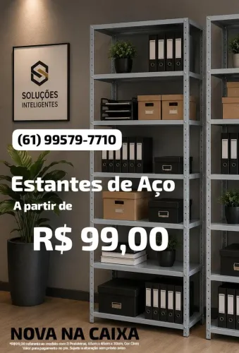 Estantes para escritório e outros