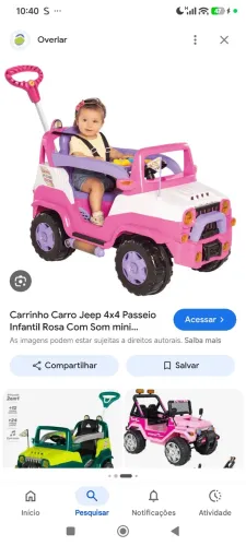 Carrinho de passeio menina