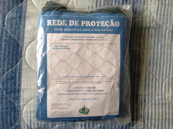 Kit Rede Tela de Proteção Preta 4,64M2