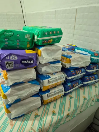 Fraldas novas lacradas