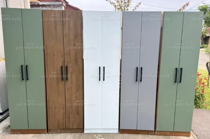 Armário Multiuso - 2 Portas e 5 Prateleiras - MONTADO