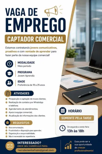 VAGA DE EMPREGO NO RENASCENÇA