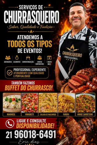 Churrasqueiro profissional