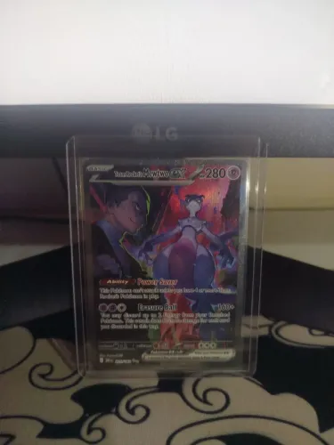 Mewtwo ex da Equipe Rocket (231/182) Condições NM, em inglês