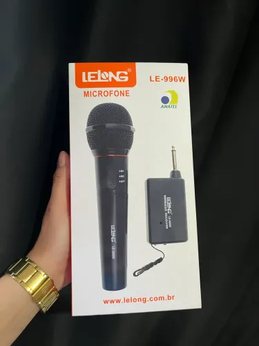 Microfone Sem Fio Profissional Completo Lelong