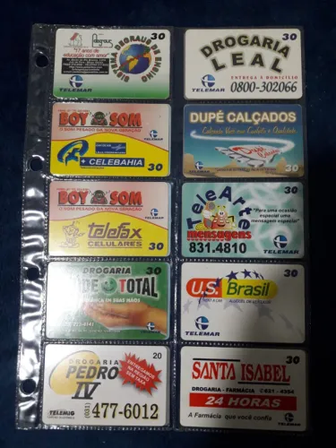 Cartões telefônicos Midias,avulsos Baixa tiragem