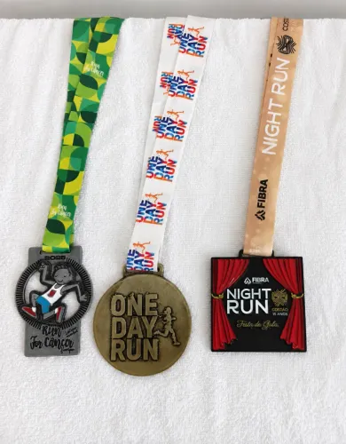 Kit 3 Medalhas de Maratona - Edições Especiais