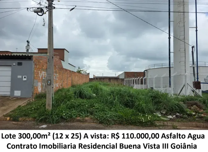 Leia a descrição: Lote 300,00m² (Asfalto e Agua) Residencial Campos Dourados