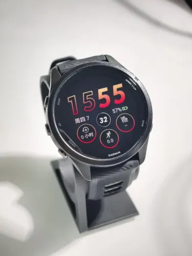 Relógio Garmin Forerunner 265 Music Amoled 46mm Preto - Excelente estado muito novo