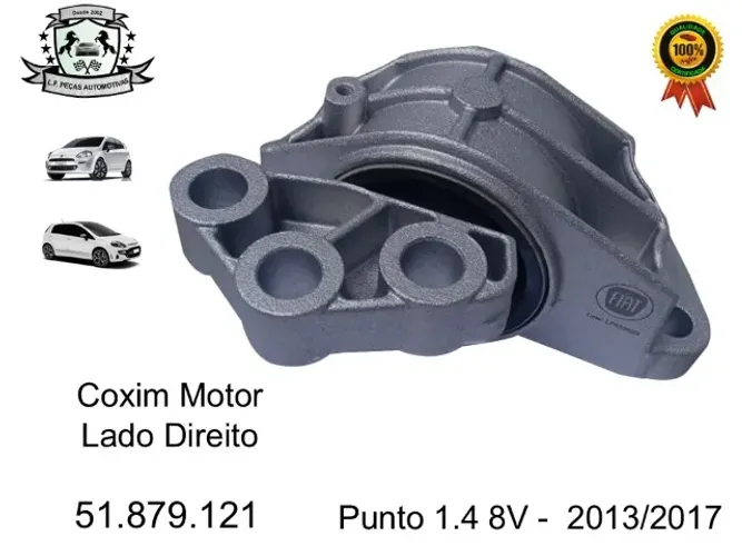 Coxim Do Motor Lado Direito Fiat Punto 1.4 8v 2013/2017