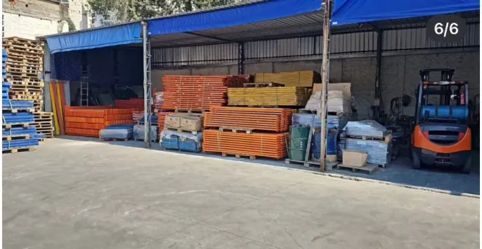 Estrutura Porta Pallet -110 montantes 4 m+ 600 longarinas tubulares (dois lotes)