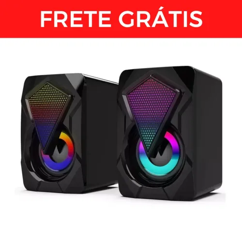 Caixa de som RGB para PC e Notebook