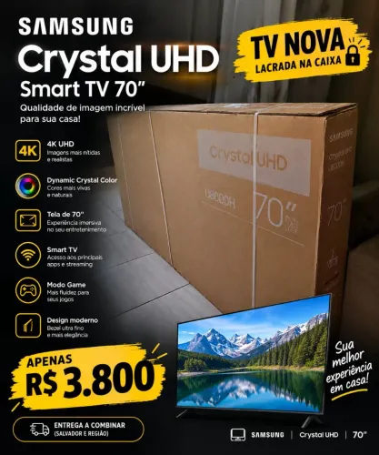 Tv samsung cristal 70"