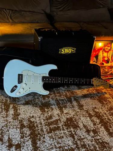 Raridade! Fender Americana Sonic Blue 2016