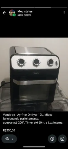 Ayrfrier Onfryer 12L midea