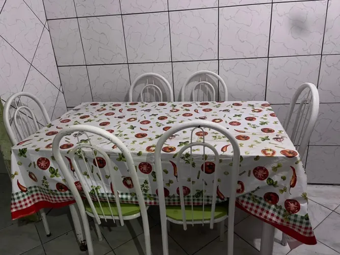 MESA DE FERRO COM GRANITO 
