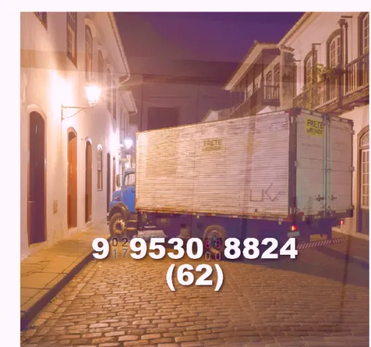 Mudança rápida e segura! Frete a preços justos. Contato: 62?9?9530?8824