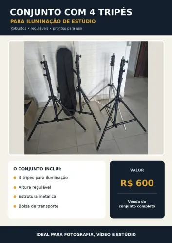Tripés para iluminação