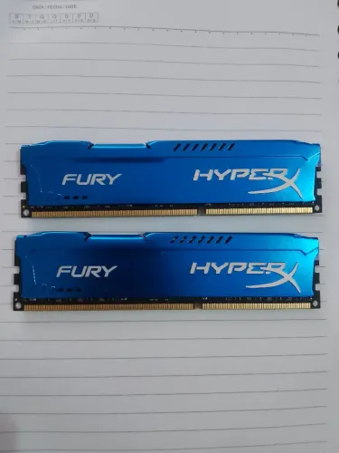 Memória RAM gamer DDR3 4GB 1333 MHz Fury Hyper Kingston - 2 unidades