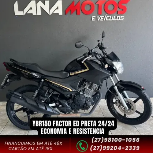 YBR150 factor ed preta 24/24 econômicas, confortáveis e duráveis para o uso urbano