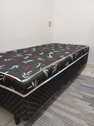 Cama Box Conjugada Solteiro Black Espuma D26 88x188cm