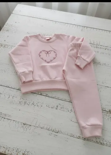 Conjunto de Inverno Rosa Menina - Novo
