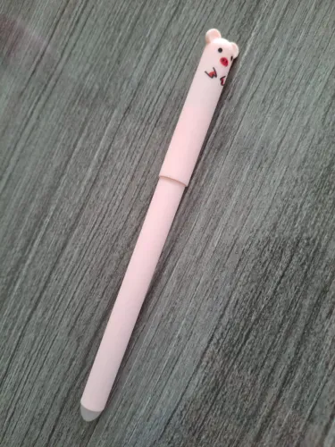 Caneta Gel Apagável Fofa de Bichinho Porquinho