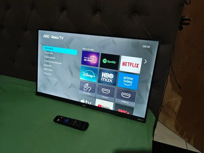 TV SMART 32"AOC Roku tv LED Wi-fi ENTREGO Goiânia Anápolis e Região Parcelo
