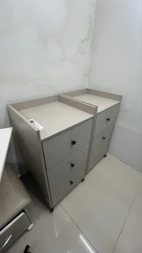 Gaveteiro organizador em MDF com rodízios de silicone (par)