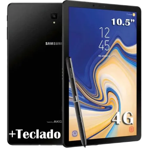 Galaxy Tab S4 Tela 10.5" 64GB, Teclado, S Pen, Wi-Fi+4G, GPS, Novíss, Caixa, NF, Garantia