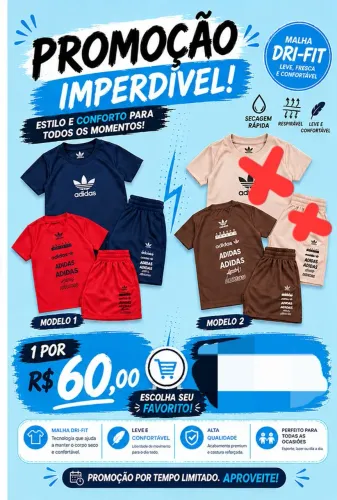 1 CONJUNTO DRI FIT TAM 14 VERMELHO