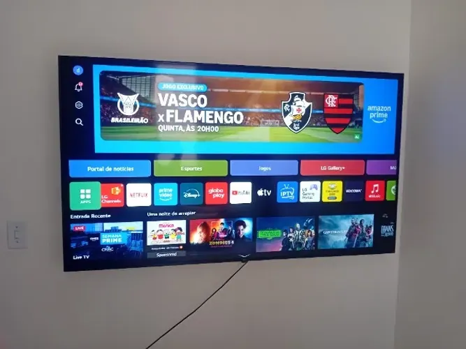 Smart TV LG 65 LED WebOS USADA -UT8050PSA com 3.428 horas de uso = uso de 10% da vida útil