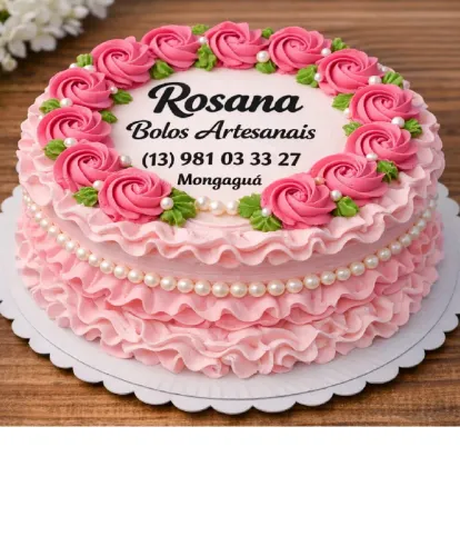 Confeiteira Rosana - Bolos Artesanais com Chantilly e temos Impressão em Papel Arroz 