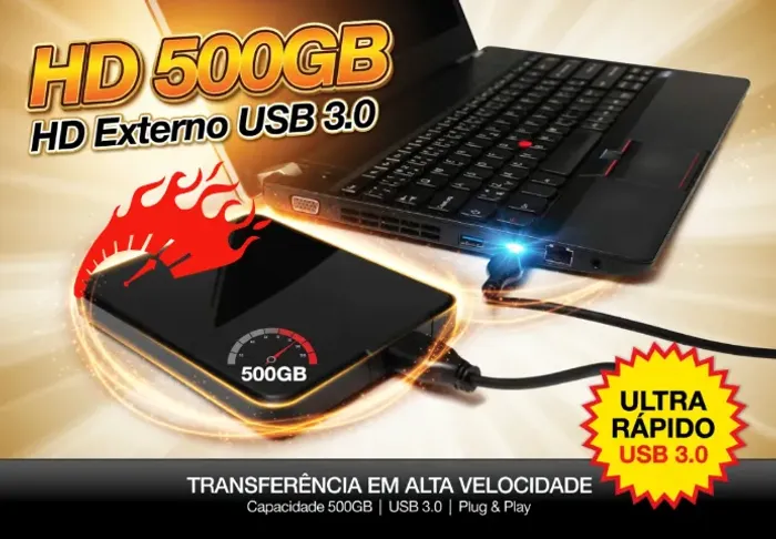HD Externo 500GB USB3.0 | XBox, PS3 PS4, PC, Notebook