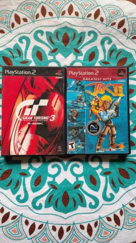 Combo PS2 - Gran Turismo 3 e JAK 2