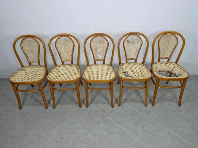 Conjunto de 5 cadeiras thonart