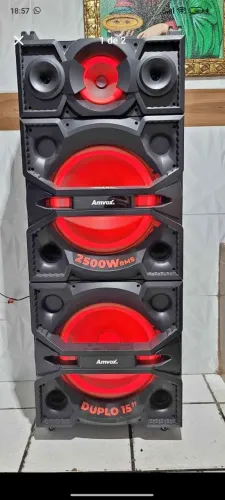 Som torre Amvox 2500w RMS