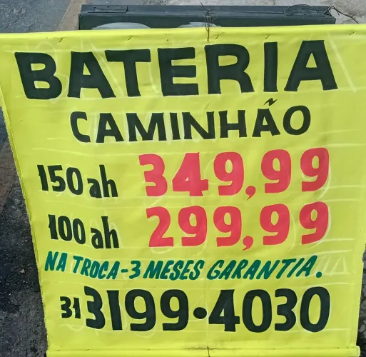 Baterias automotivas novas e semi novas