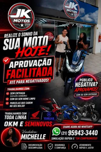 Trabalhamos com toda linha Honda e yamaha